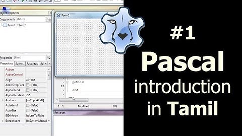 Pascal programming language introduction in Tamil | Algorithm in Tamil #pascal #programming