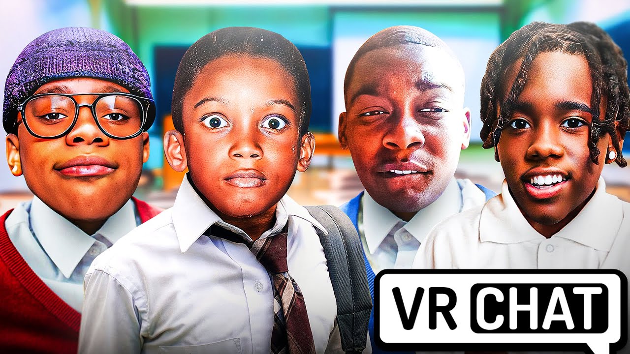 YourRAGE Plays VR CHAT (School Edition) Ft  Kai Cenat , BruceDropEmOff , Fanum & Scum TK