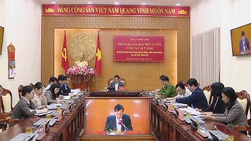Giao ban trực tuyến ngành nội chính và BCĐ phòng, chống tham nhũng, tiêu cực