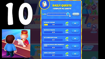 My Perfect Hotel - Daily Quests - Gameplay Walkthrough Part 10 (Android, iOS)
