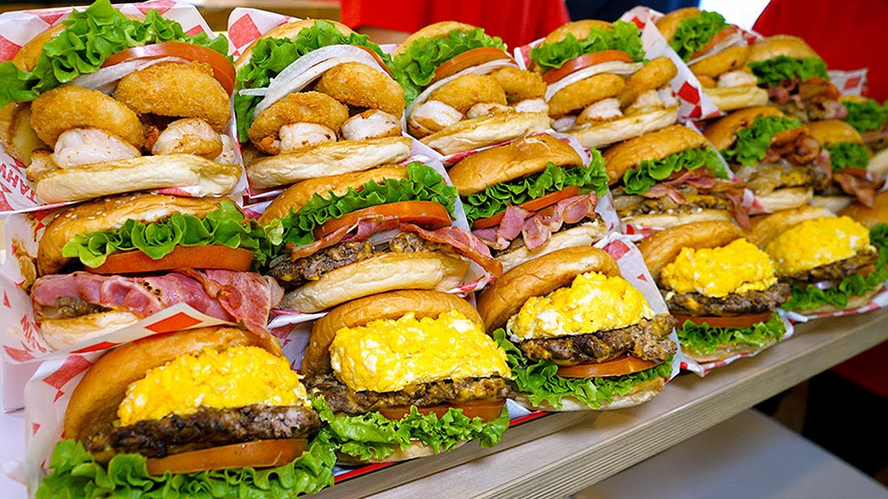  Update  Monthly sales of $500,000?! American IN-N-OUT style burger with amazing toppings /Korean street food