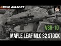 カスタムストックをVSR-10に組み込んでサバゲ！！【Maple Leaf MLC S2 Stock】