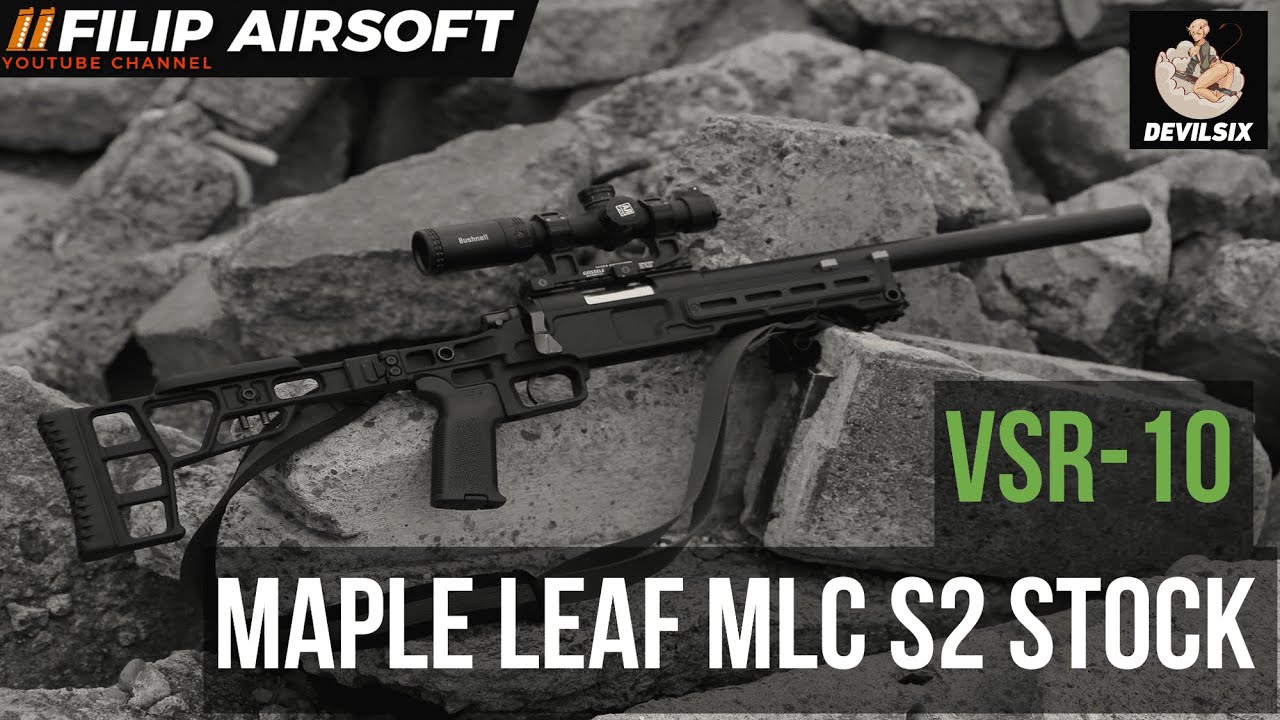 【AIRSOFT JAPAN】Cool custom stock for TOKYO MARUI VSR-10!!【Maple Leaf MLC S2  Stock】