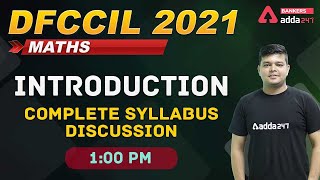 DFCCIL 2021 | Complete Syllabus | Maths Introduction Class for DFCCIL Vacancy 2021