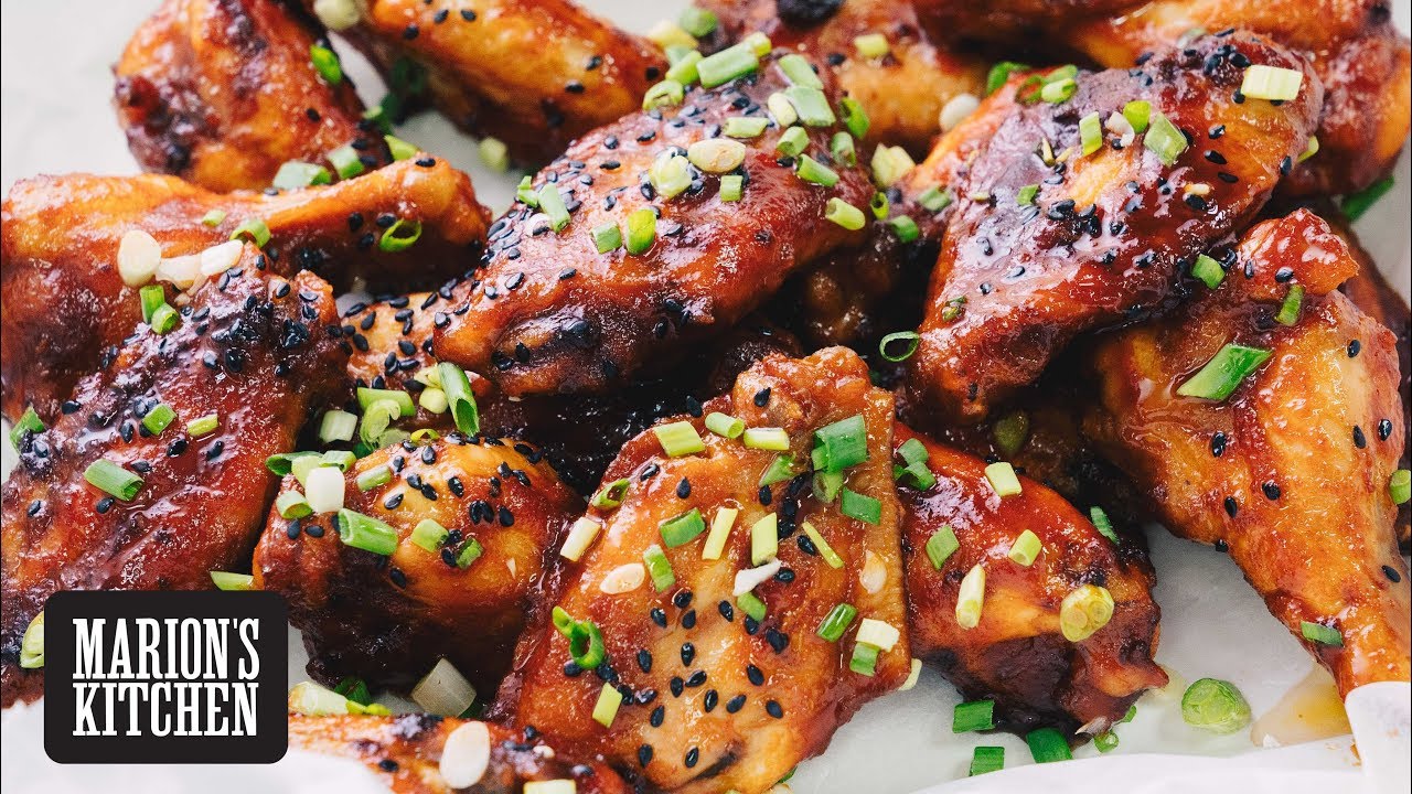 Sticky Asian Hot Wings - Marion's Kitchen - YouTube