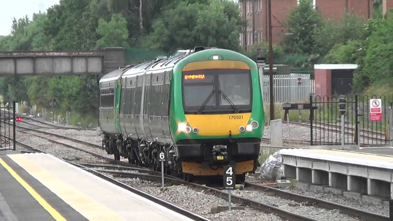 FIRST TRAIN to stop at New Bromsgrove Station YouTube