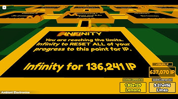 New update V1.4 in lime upgrade tree (cosmic reset layer and more lime and infinity upgrades)