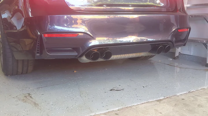 2017 BMW F80 M3 brutal revs VRSF dual midpipe ZCP muffler