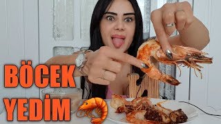 Böcek Yedi̇m Jumbo Kari̇des Ahtopot Mukbang