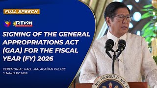 Signing of the General Appropriations Act for the Fiscal Year 2026 (Speech) 01/05/2025