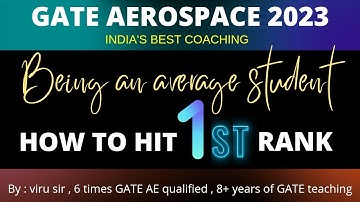 How to become topper of GATE Aerospace Engineering | Viru sir IITian | concept library coaching