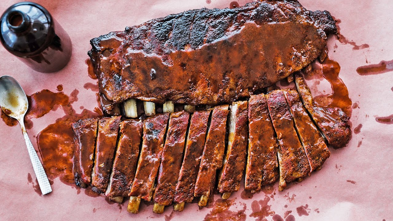 Smoked St. Louis Style Ribs Recipe with Sweet Vinegar BBQ Sauce - YouTube