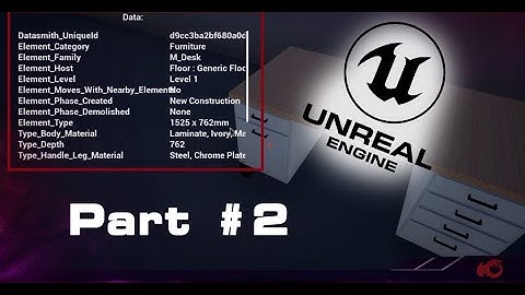 Unreal Engine 4 BIM Data from 3d models|Tutorial Part 2