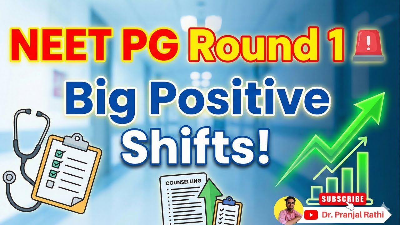 NEET PG Round 1 Analysis: 2025 vs 2024 Closing Ranks – What to Expect Next? 🔥 