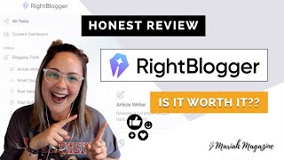 Honest RightBlogger Review: AI Tool for Bloggers | AI-Generated Blog Content ⚡️