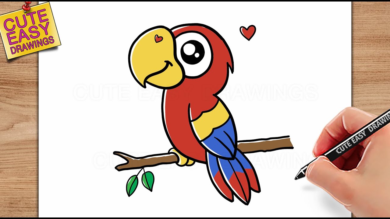 D. draw a parrot with postel colours. ​ - Brainly.in