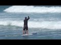 SUP Surf Instruction - How to Paddle Through Breaking Waves