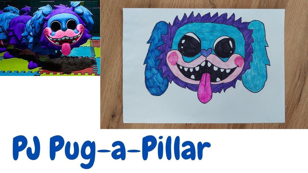 How To Draw PJ PUG A PILLAR From POPPY PLAYTIME 2