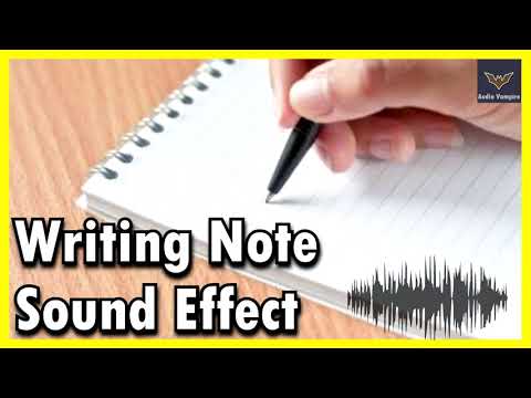 Writing a Note Sound | Copyright Free Sound Effects | Audio Vampire