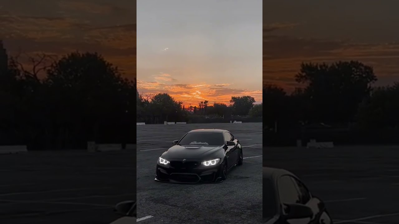 BMW F82 M4 Streetracing Car Black Airsuspension Stance Static Driver Fyp X Sweatdreamcars