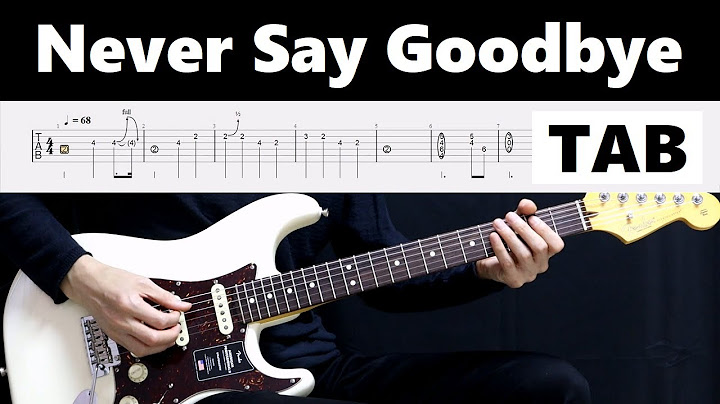 Never Say Goodbye Guitar version - Guitar performance video thumbnail