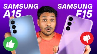 Samsung F15 5G vs A15 5G  Camera Comparison, Review, Gaming & Speed Test  Which is Better? Hindi