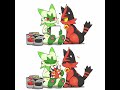 お絵描きニャローテとニャヒート🐱🌱🔥　#shorts #pokemon