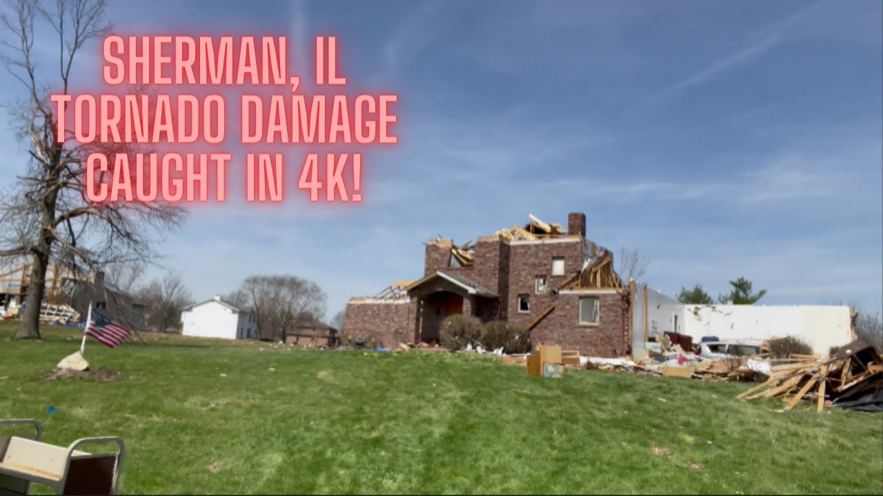 Sherman Tornado Damage Caught In 4K! 1 Week Later With EthanWX! YouTube