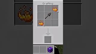 Crafting a colour full spear in minecraft  #minecraft #shorts