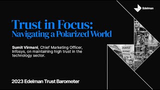 Sumit Virmani of Infosys on maintaining high trust in the technology sector