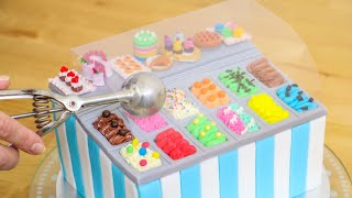 Miniature Ice Cream Freezer Cake by Cakes StepbyStep | ミニチュア工芸