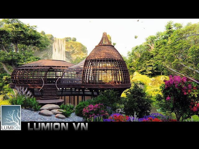 Temple in the forest | sketchup model and lumion 8