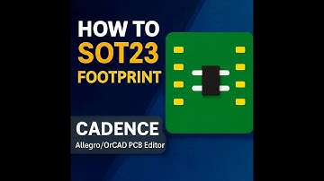 OrCAD How to make SOT23 footprint in Cadence PCB/Allegro/OrCAd  PCB Editor.