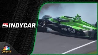 Rinus VeeKay crashes at turn three during Indy 500 qualifying | Motorsports on NBC