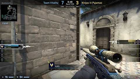 CS:GO POV Demo Vitality ZywOo (28/14) vs NiP (de_inferno)