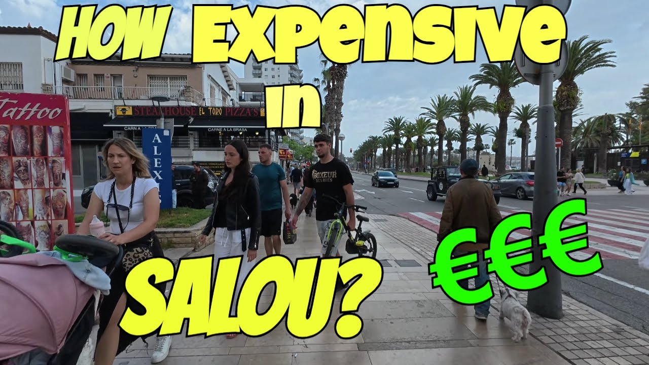 How Expensive is Salou? 💶 | Shop & Restaurant Prices Walk Tour 4K