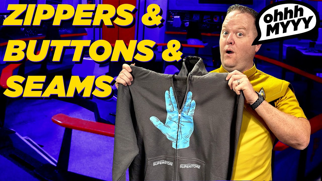 Молнии, швы и пуговицы — о боже! | DTF How To