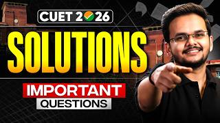 CUET 2026 Chemistry | Solution | Most important Questions | Shikhar sir #cuet2026 #infinitylearn