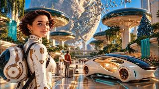 🌿Exploring Canopy Rainforest Megapolis in 2099 | Relaxing Biophilic Sci-Fi Ambient for Sleep | 4K