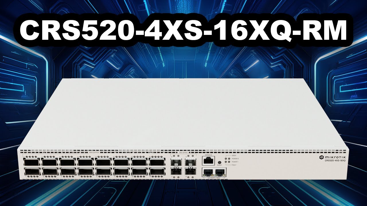 CRS520-4XS-16XQ-RM | High-Performance 100G Enterprise Switch with L3 Offloading