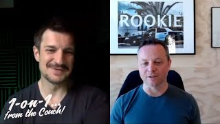 1-ON-1 with #TheRookie's Alexi Hawley & Nathan Fillion