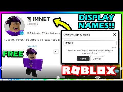 How Much Is It To Change Your Name - *NEW* DISPLAY NAMES ROBLOX UPDATE!!  | HOW TO CHANGE YOUR DISPLAY NAME IN ROBLOX 2021!! (FREE)