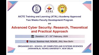 Day 8  ATAL - AICTE sponsored Faculty Development Program on Advanced Cyber Security
