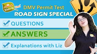 DMV Permit Test Prep with Liz  Road Sign Tutorial  Test Prep Questions and Answers (Full Version)