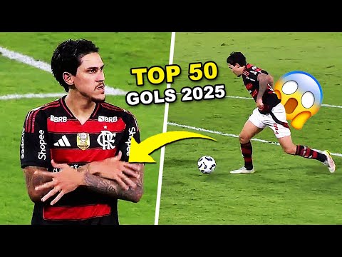 TOP 50 GOLS MAIS BONITOS DO FUTEBOL BRASILEIRO EM 2025