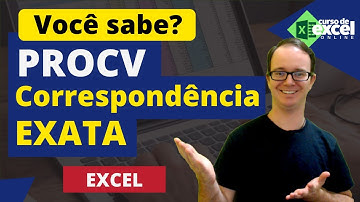 📊 PROCV com correspondência EXATA | Básico ao Avançado
