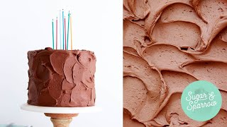 How to Frost a Cake with Rustic Textured Buttercream