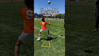 How I IMPROVED Shooting Accuracy Football 🔥🎯#football #soccer #footballtraining