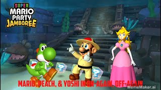 Super Mario Party Jamboree: Mario, Peach, & Yoshi in On-Again, Off-Again