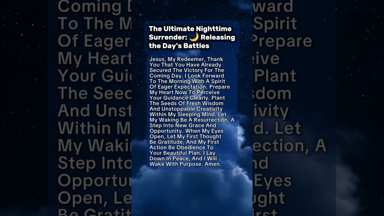 Tired of carrying the day's stress to bed? 